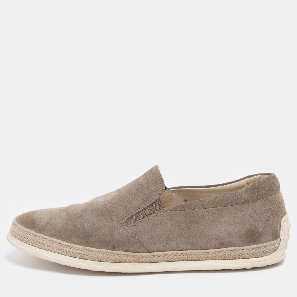 Tod's Beige Suede Slip On Sneakers Size 40 Tod's Beige Suede Slip On Sneakers Size 40