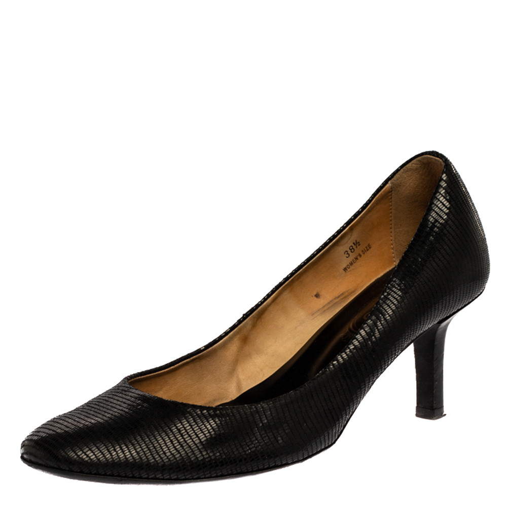 Tod's Black Leather Pumps Size 38.5 Tod's Black Leather Pumps Size 38.5