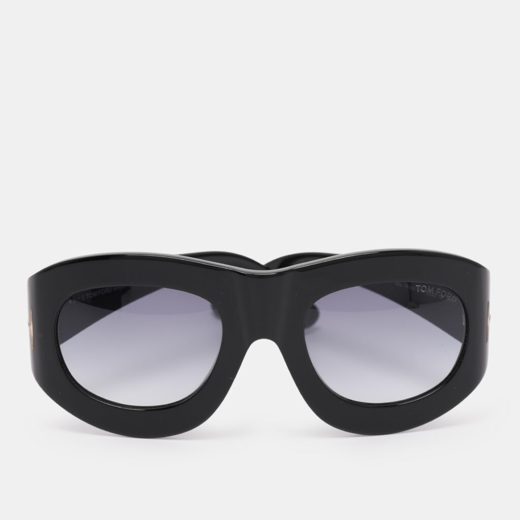 Tom Ford Black/Blue Gradient Acetate FT0403 01V Mila Sunglasses Tom Ford Black/Blue Gradient Acetate FT0403 01V Mila Sunglasses
