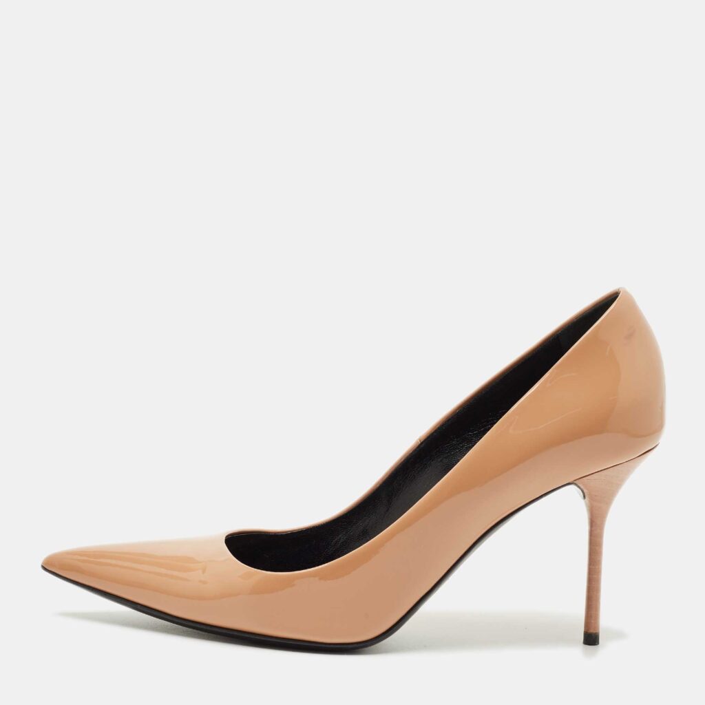 Tom Ford Beige Patent Leather Classic Pointed Toe Pumps Size 40 Tom Ford Beige Patent Leather Classic Pointed Toe Pumps Size 40