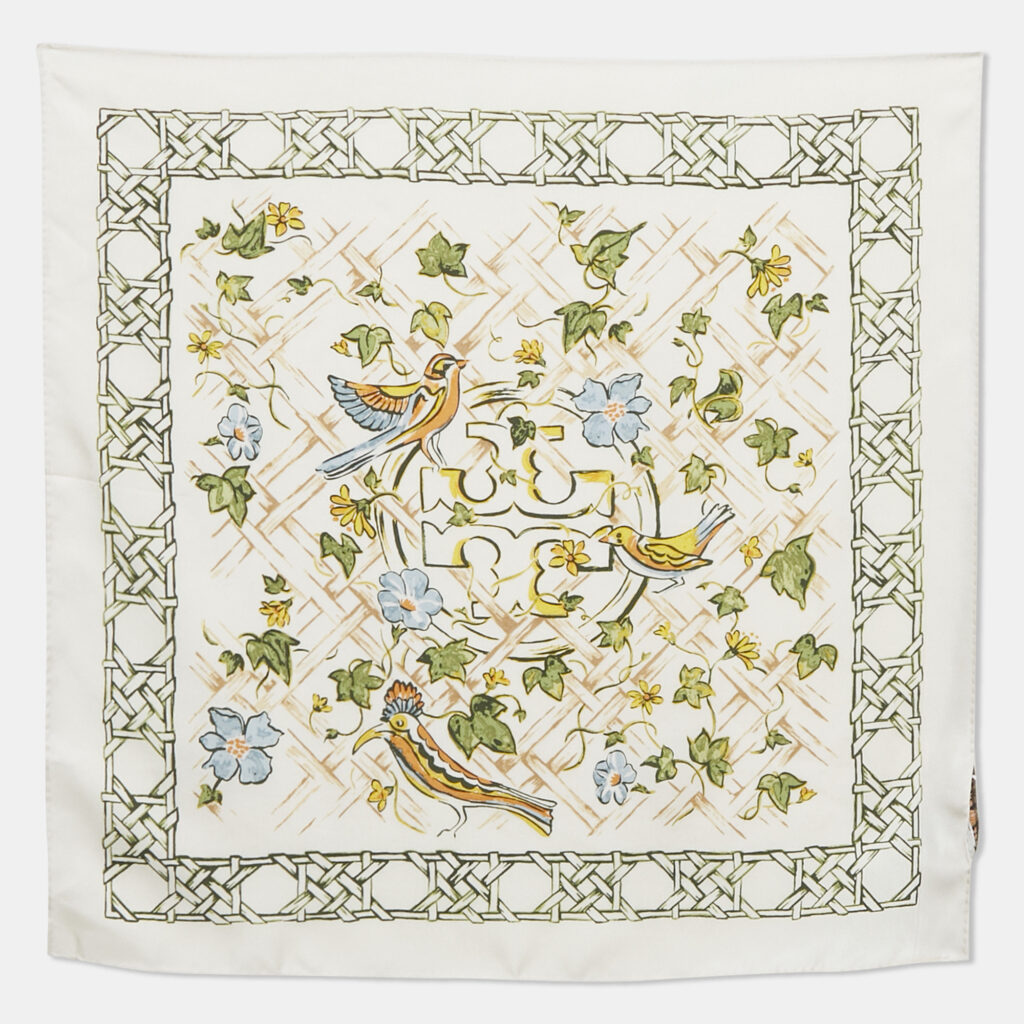 luxury-women-tory-burch-new-accessories-p1223764-005-1.jpg Tory Burch Cream Painted Caning with Birds Silk Neckerchief