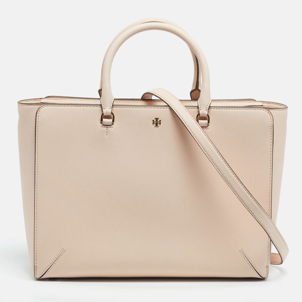 Tory Burch Pink Leather Large Robinson Tote Tory Burch Pink Leather Large Robinson Tote