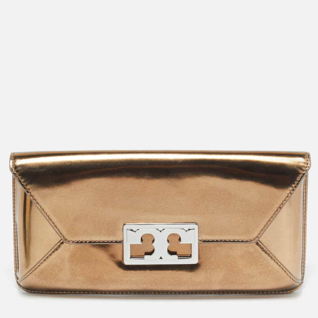 Tory Burch Metallic Leather Gigi Clutch Tory Burch Metallic Leather Gigi Clutch