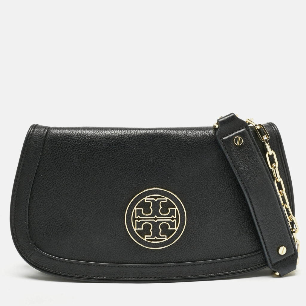Tory Burch Black Leather Amanda Shoulder Bag Tory Burch Black Leather Amanda Shoulder Bag