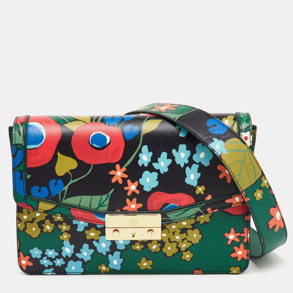 luxury-women-tory-burch-used-handbags-p1219195-001.jpg Tory Burch Multicolor Floral Print Leather Juliette Shoulder Bag