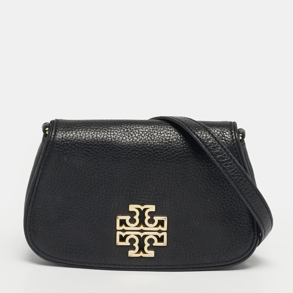 Tory Burch Britten Mini Black Leather Crossbody Bag Tory Burch Britten Mini Black Leather Crossbody Bag