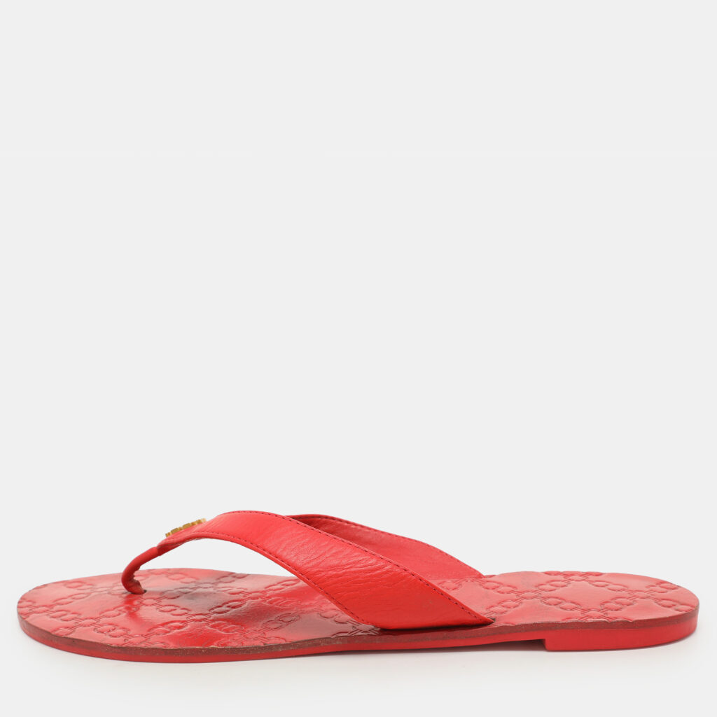 Tory Burch Red Leather Thong Flats Size 38 Tory Burch Red Leather Thong Flats Size 38