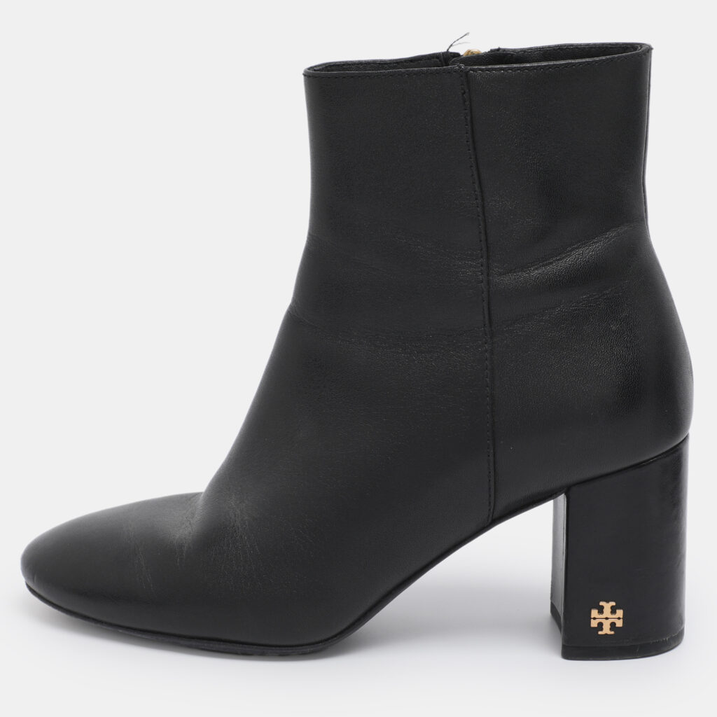 Tory Burch Black Leather Ankle Length Boots Size 35 Tory Burch Black Leather Ankle Length Boots Size 35