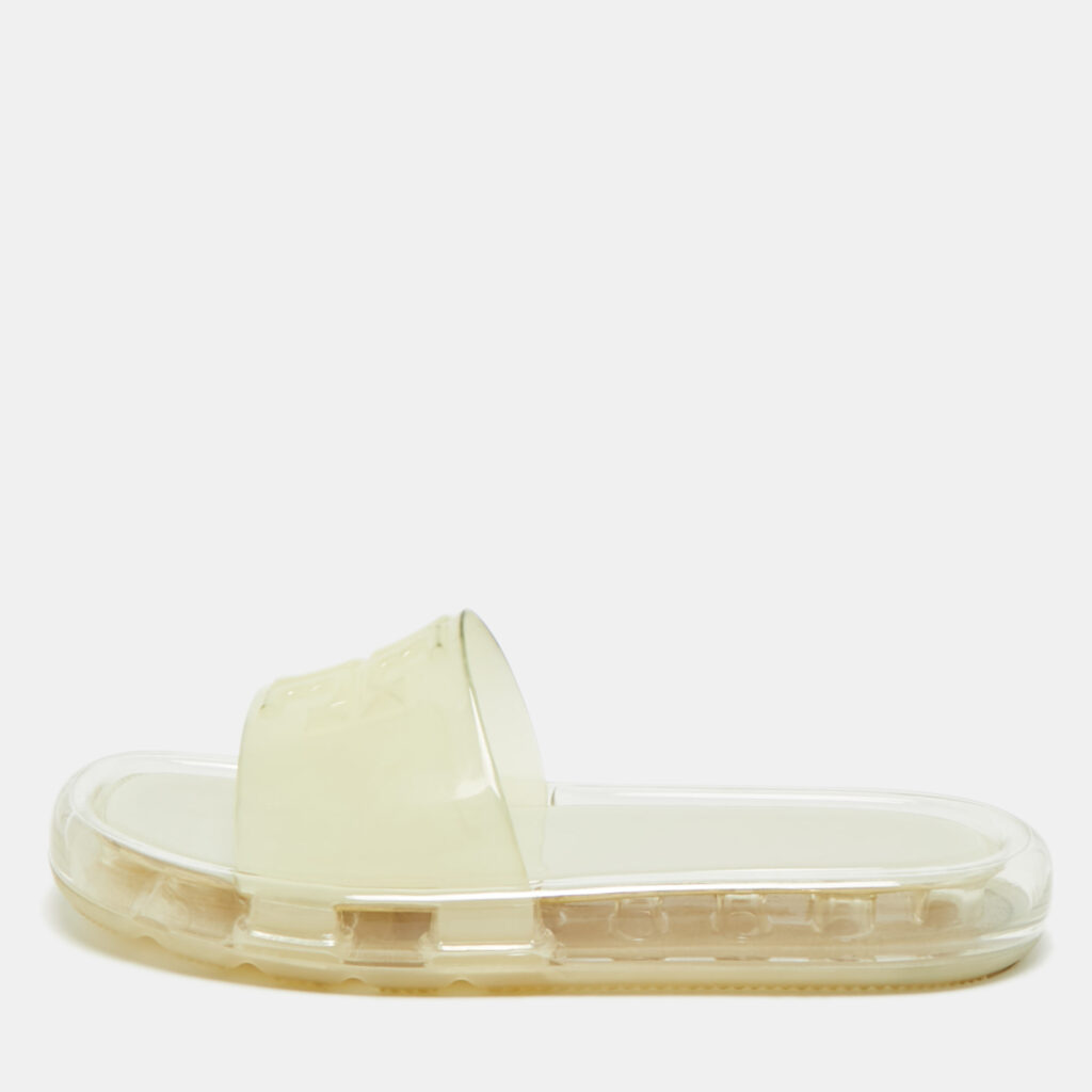 Tory Burch Transparent Rubber Leccio Slide Sandals Size 37 Tory Burch Transparent Rubber Leccio Slide Sandals Size 37