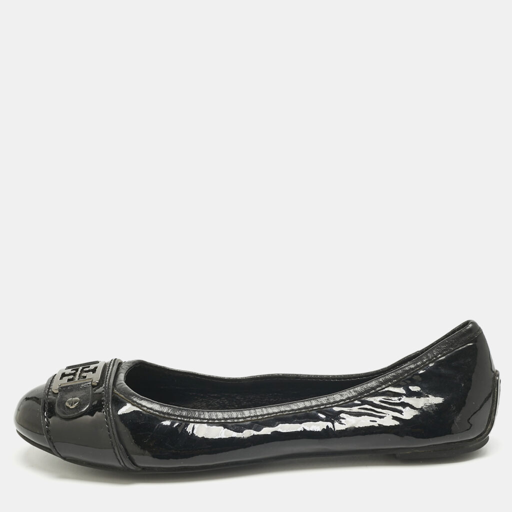 Tory Burch Black Patent Leather Ballet Flats Size 36 Tory Burch Black Patent Leather Ballet Flats Size 36