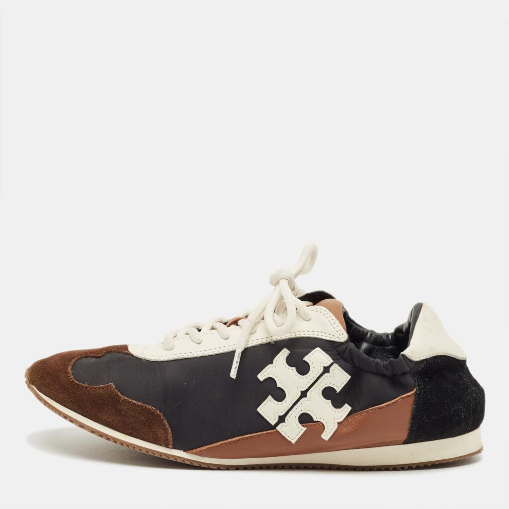Tory Burch Multicolor Leather and Nylon Tory Sneakers Size 39.5 Tory Burch Multicolor Leather and Nylon Tory Sneakers Size 39.5