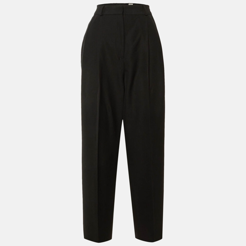 luxury-women-toteme-used-clothes-p1249564-006-1.jpg Toteme Black Wool Blend Double Pleated Tailored Trousers S