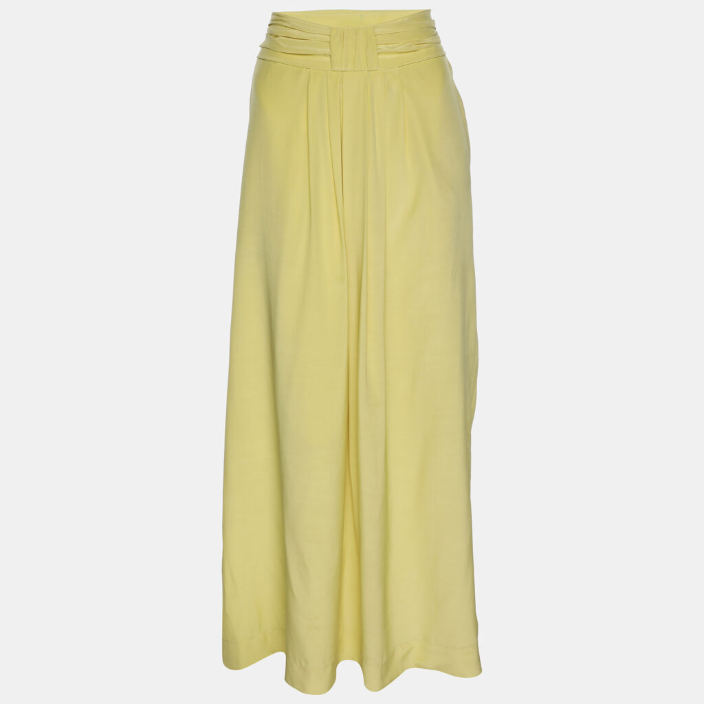 Twenty8Twelve Yellow Silk Pleated Midi Skirt S Twenty8Twelve Yellow Silk Pleated Midi Skirt S