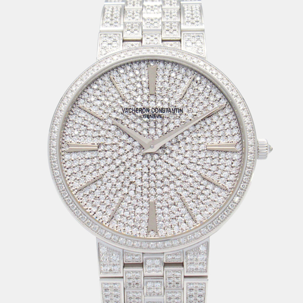 Vacheron Constantin Patrimony 81575 Manual Winding Silver 18k White Gold Women's Wristwatch 38 mm