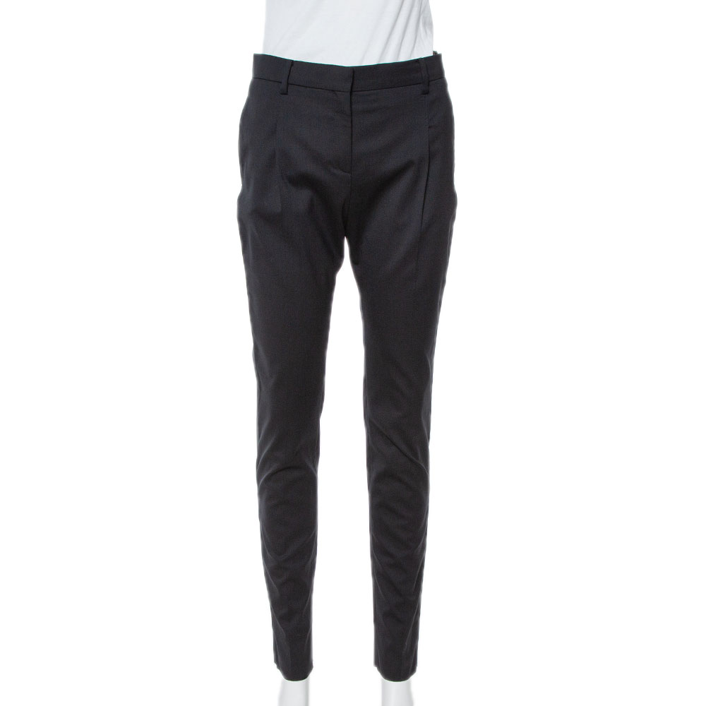 Valentino Black Wool Tailored Pants S