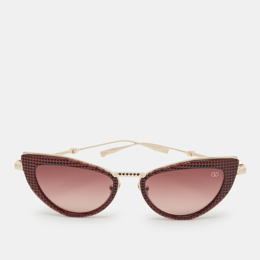 Valentino Burgundy/Brown Gradient VIII Cat Eye Sunglasses Valentino Burgundy/Brown Gradient VIII Cat Eye Sunglasses