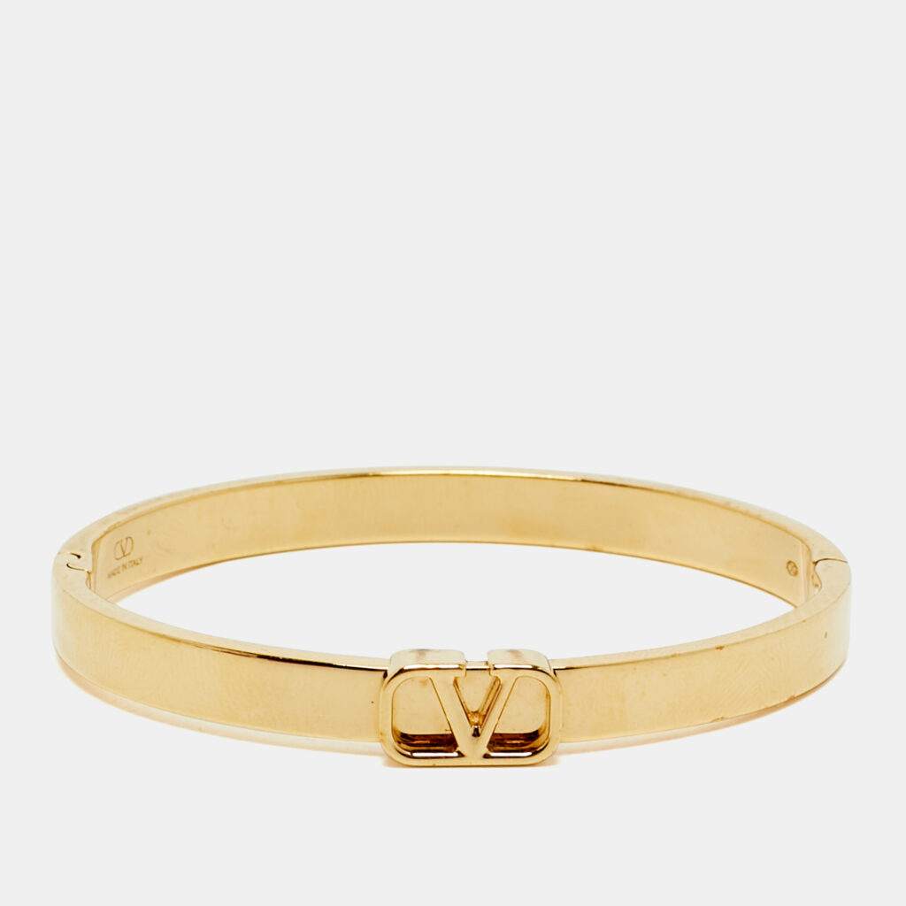 Valentino Vlogo Gold Tone Bracelet