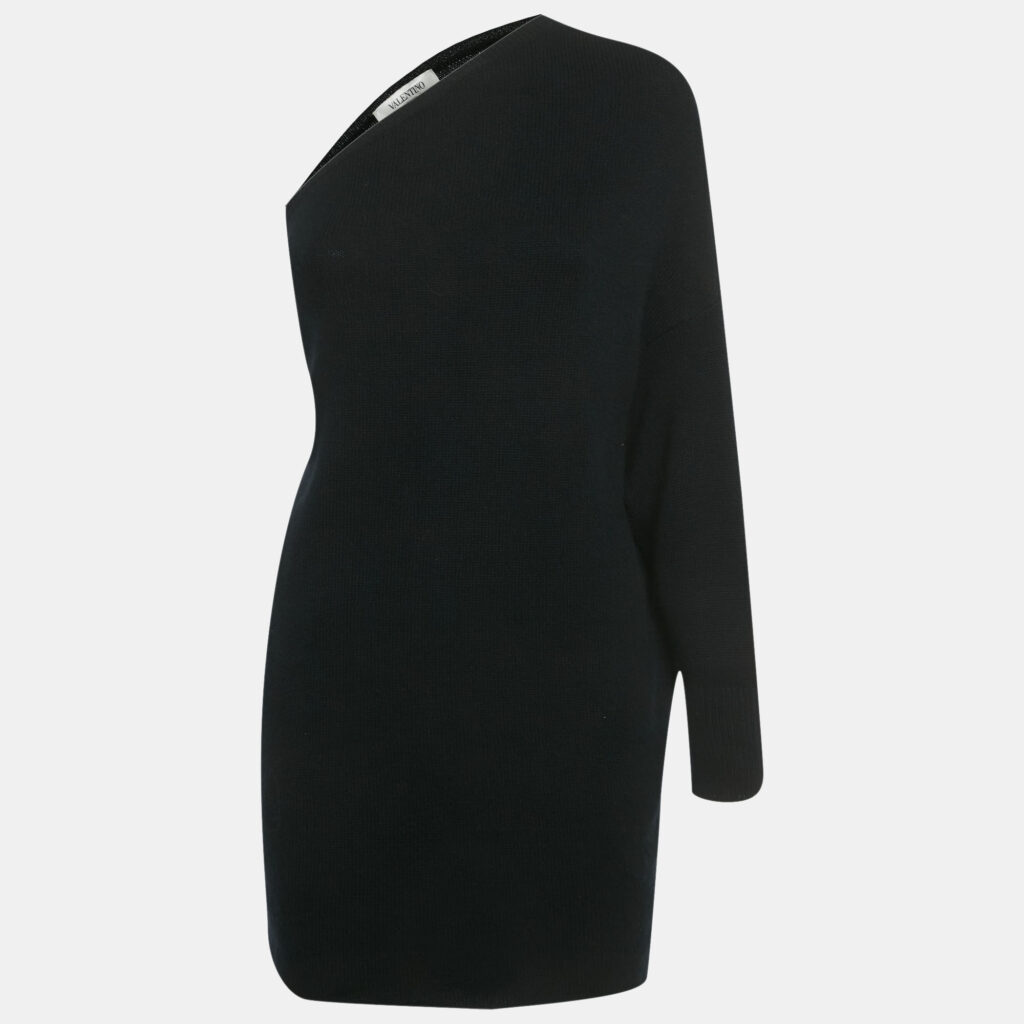 Valentino Black Cashmere One Shoulder Sweater XS Valentino Black Cashmere One Shoulder Sweater XS