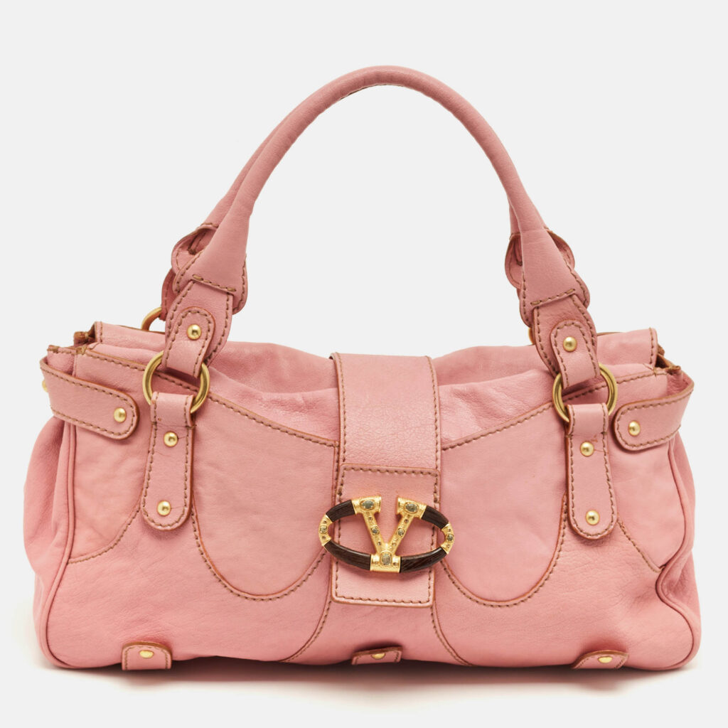 Valentino Pink Leather Catch Satchel Valentino Pink Leather Catch Satchel