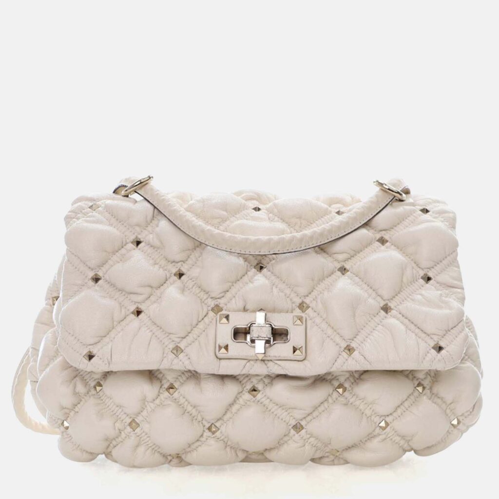 Valentino Medium Lambskin SpikeMe Flap Bag
