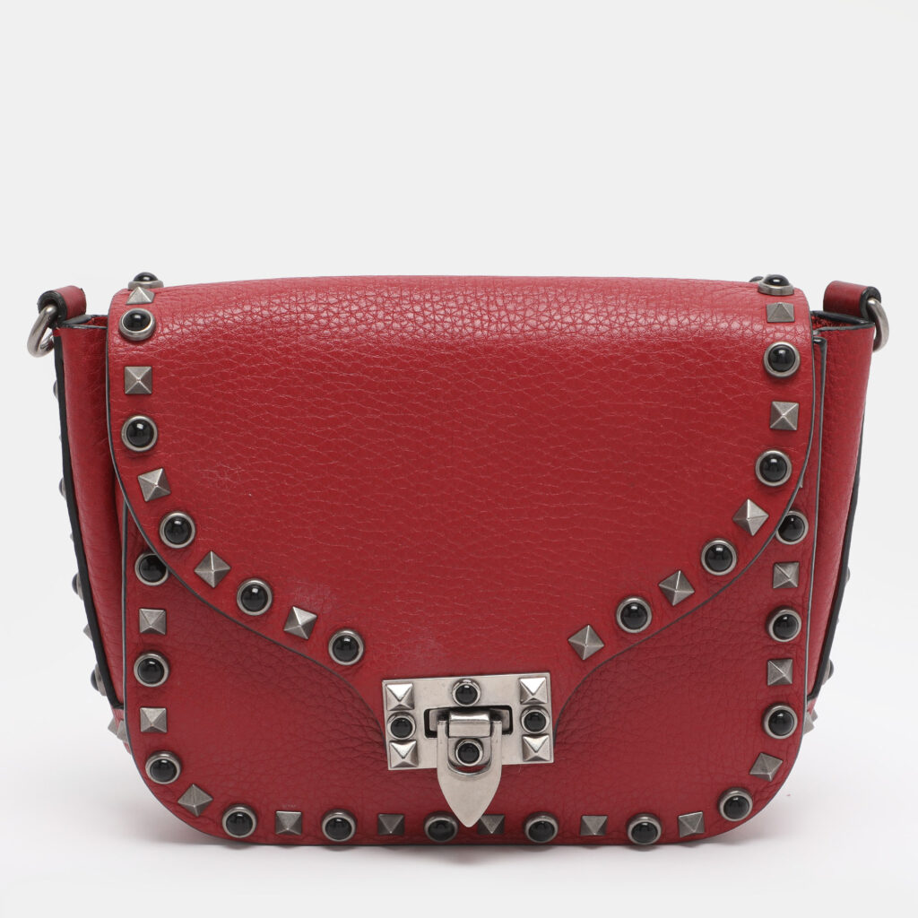 luxury-women-valentino-used-handbags-p1247068-020.jpg Valentino Rolling Rockstud Red Leather Shoulder Bag