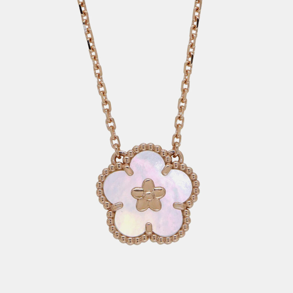 Van Cleef & Arpels Lucky Spring 18K Rose Gold Necklace Van Cleef & Arpels Lucky Spring 18K Rose Gold Necklace