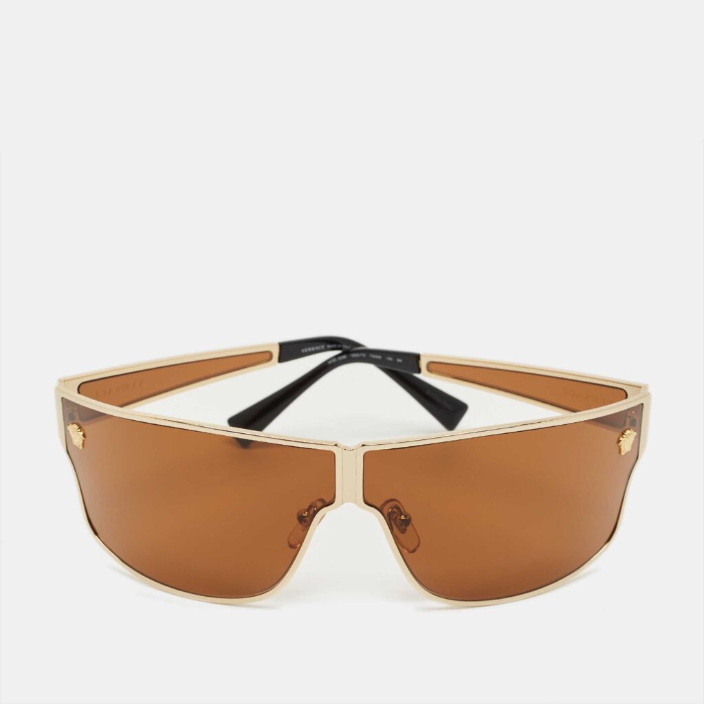 Versace Brown MOD 2206 Medusa Shield Sunglasses Versace Brown MOD 2206 Medusa Shield Sunglasses