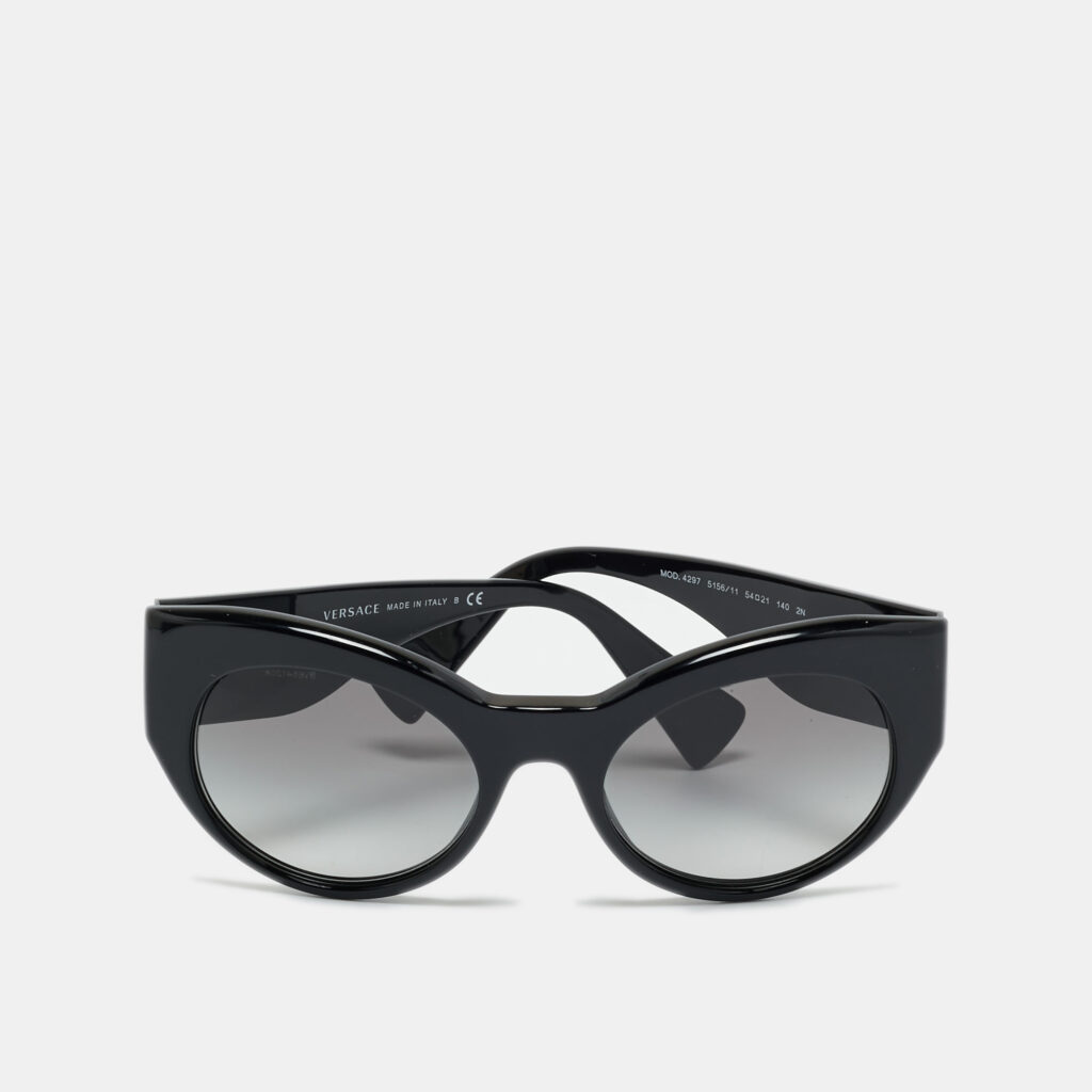 Versace Black/Gold Gradient MOD 4297 Medusa Cat Eye Sunglasses Versace Black/Gold Gradient MOD 4297 Medusa Cat Eye Sunglasses