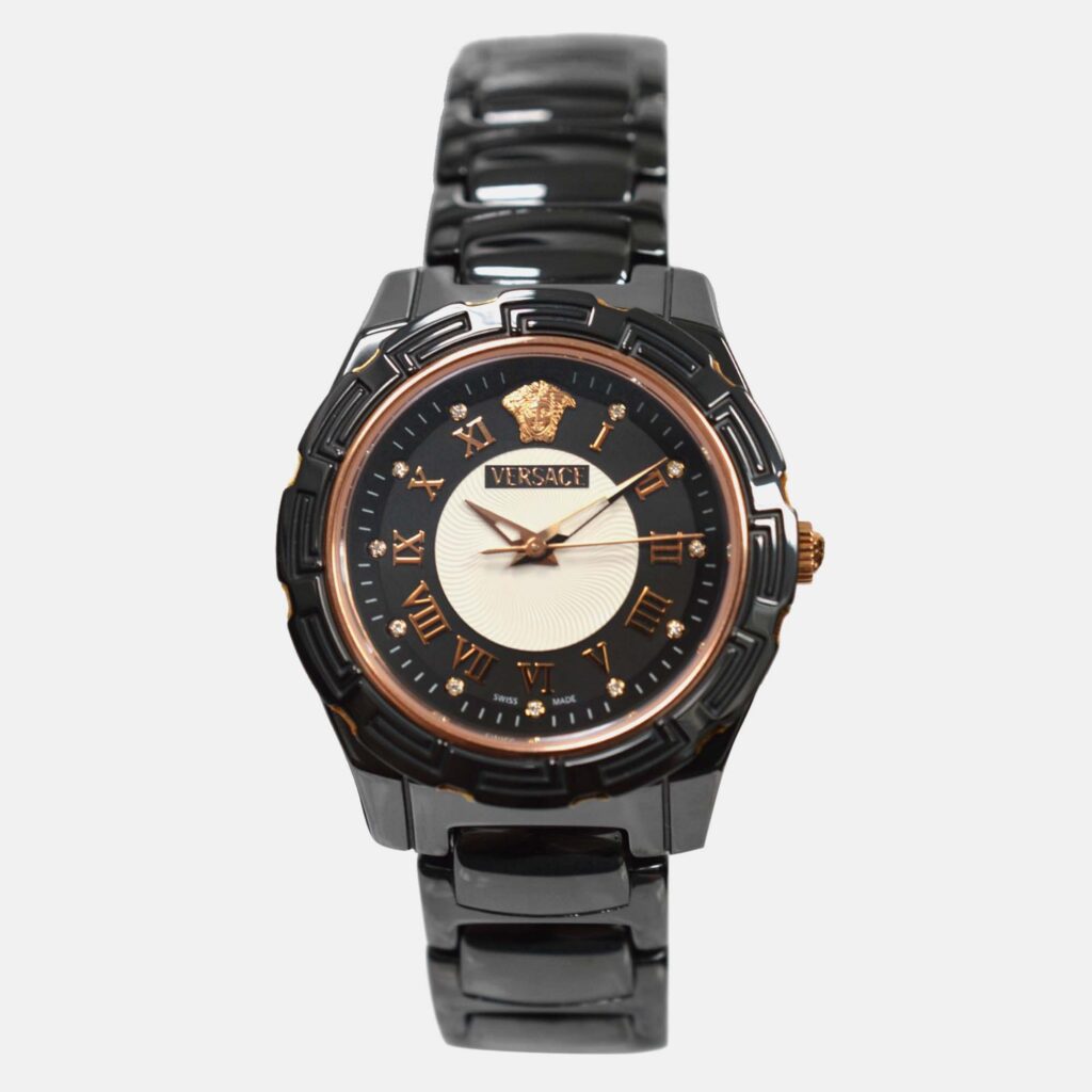 Versace DV One Glamour 63QCP9D008 SC09 Quartz Ceramic Diamond Wristwatch 36mm Versace DV One Glamour 63QCP9D008 SC09 Quartz Ceramic Diamond Wristwatch 36mm