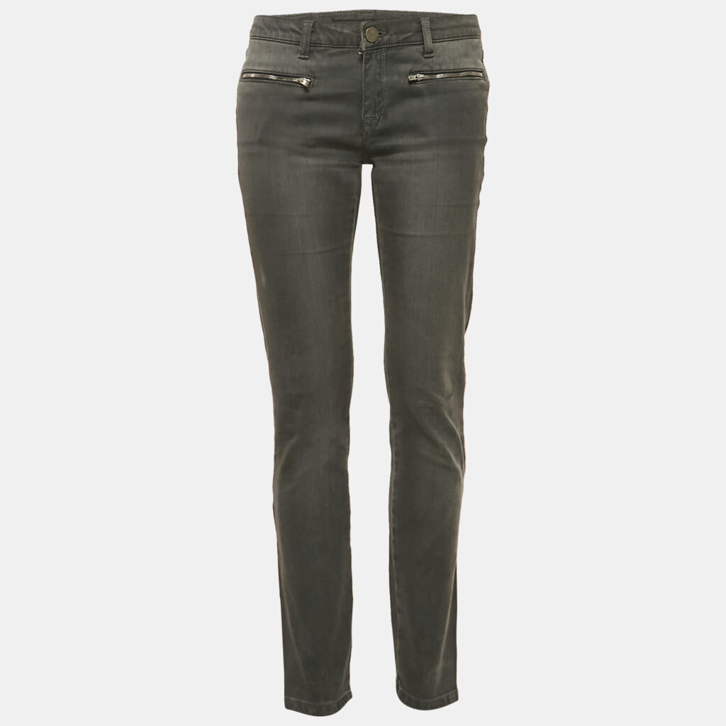 Victoria Beckham Grey Faded Denim Skinny Jeans M Waist 29"