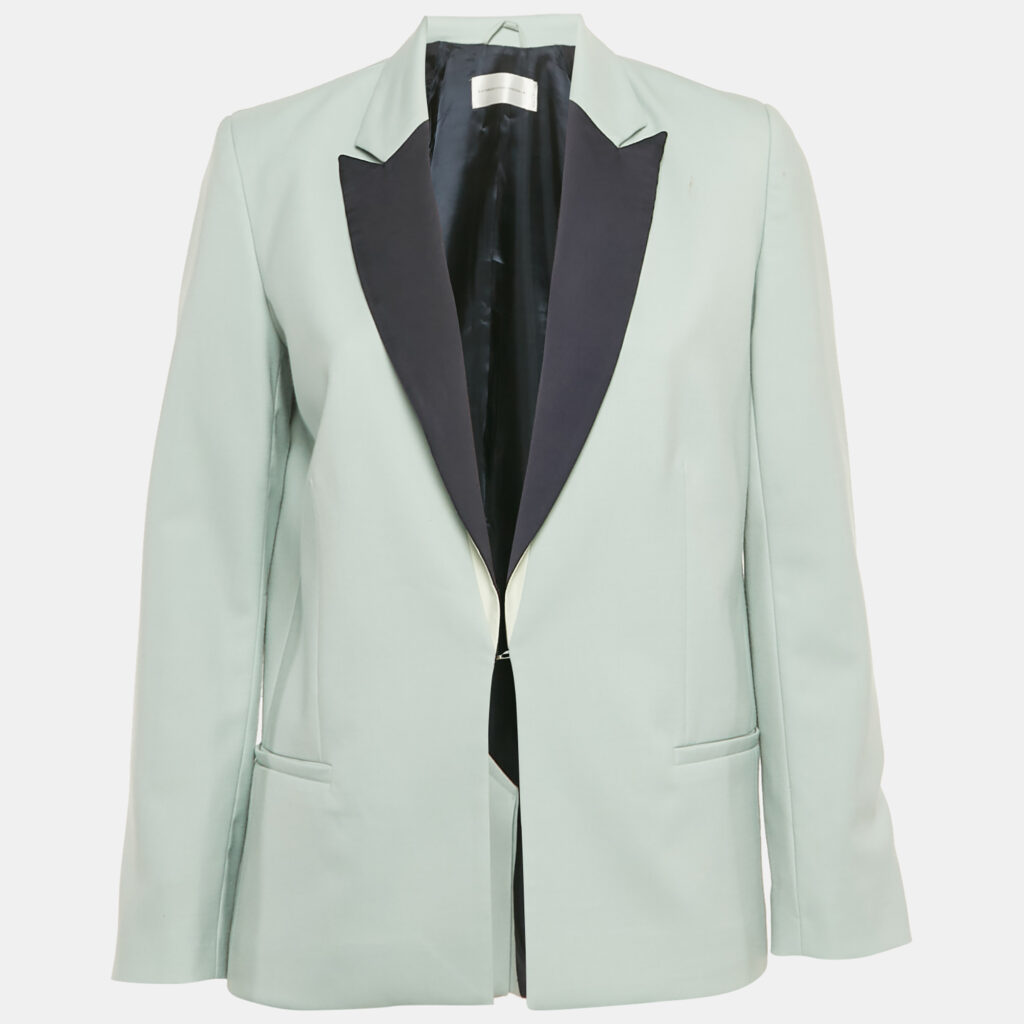 Victoria Victoria Beckham Pastel Blue Wool Crepe Blazer S Victoria Victoria Beckham Pastel Blue Wool Crepe Blazer S