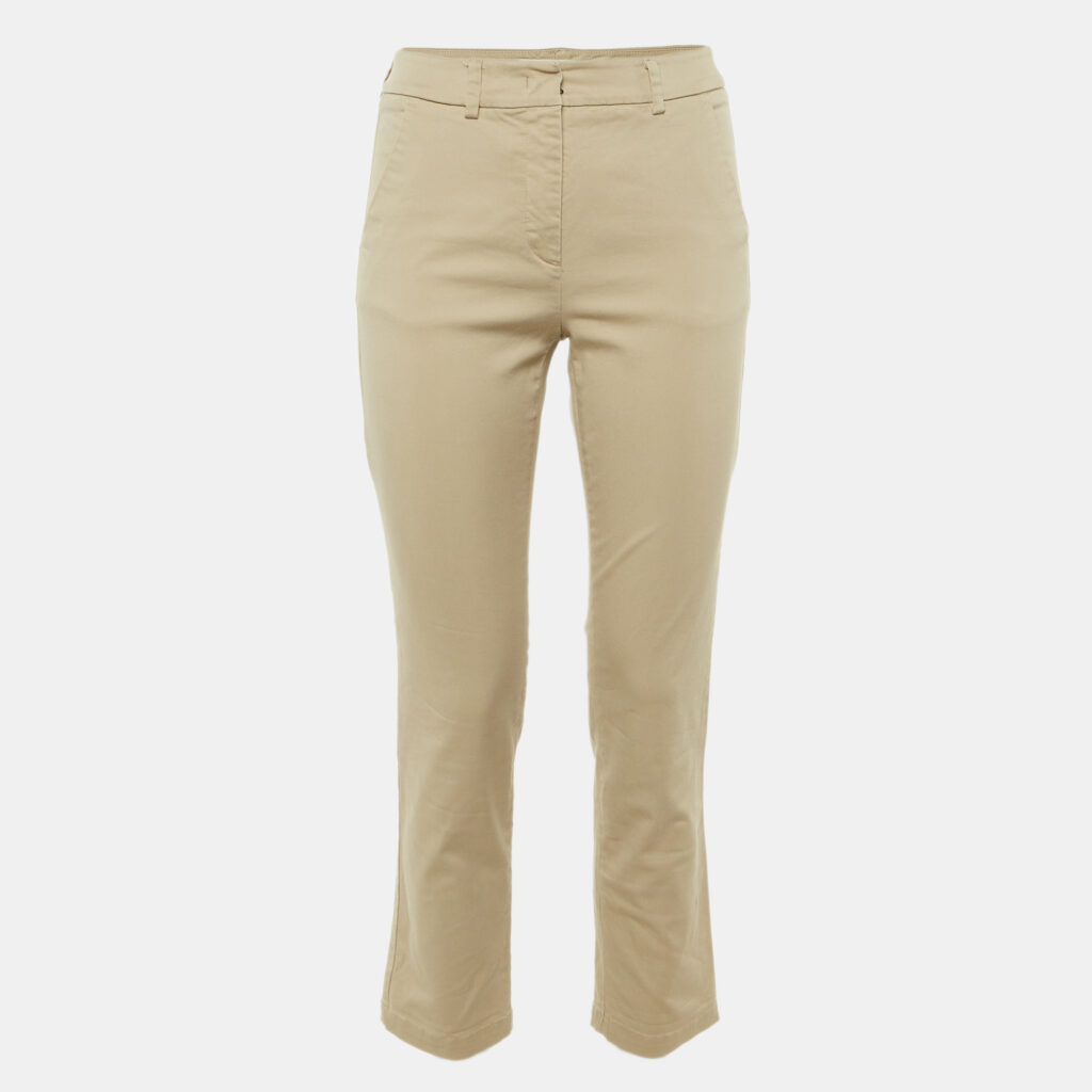 Weekend Max Mara Beige Cotton Trousers S