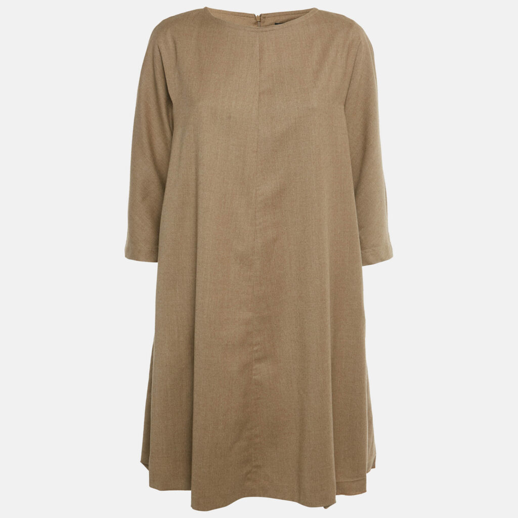 Weekend Max Mara Brown Wool Short Dress M