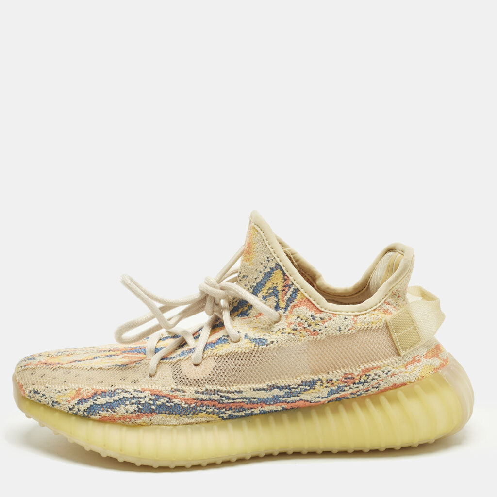 luxury-women-yeezy-x-adidas-new-shoes-p1246031-002-1.jpg Yeezy x Adidas Boost 350 V2 MX Oat Size 39 1/3 Multicolor Knit Fabric Low Top Sneakers