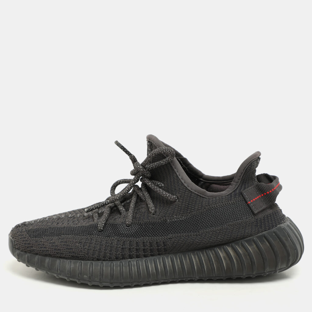 Yeezy x Adidas Black Knit Fabric Boost 350 V2 "Cinder" Low Top Sneakers Size 40 Yeezy x Adidas Black Knit Fabric Boost 350 V2 "Cinder" Low Top Sneakers Size 40