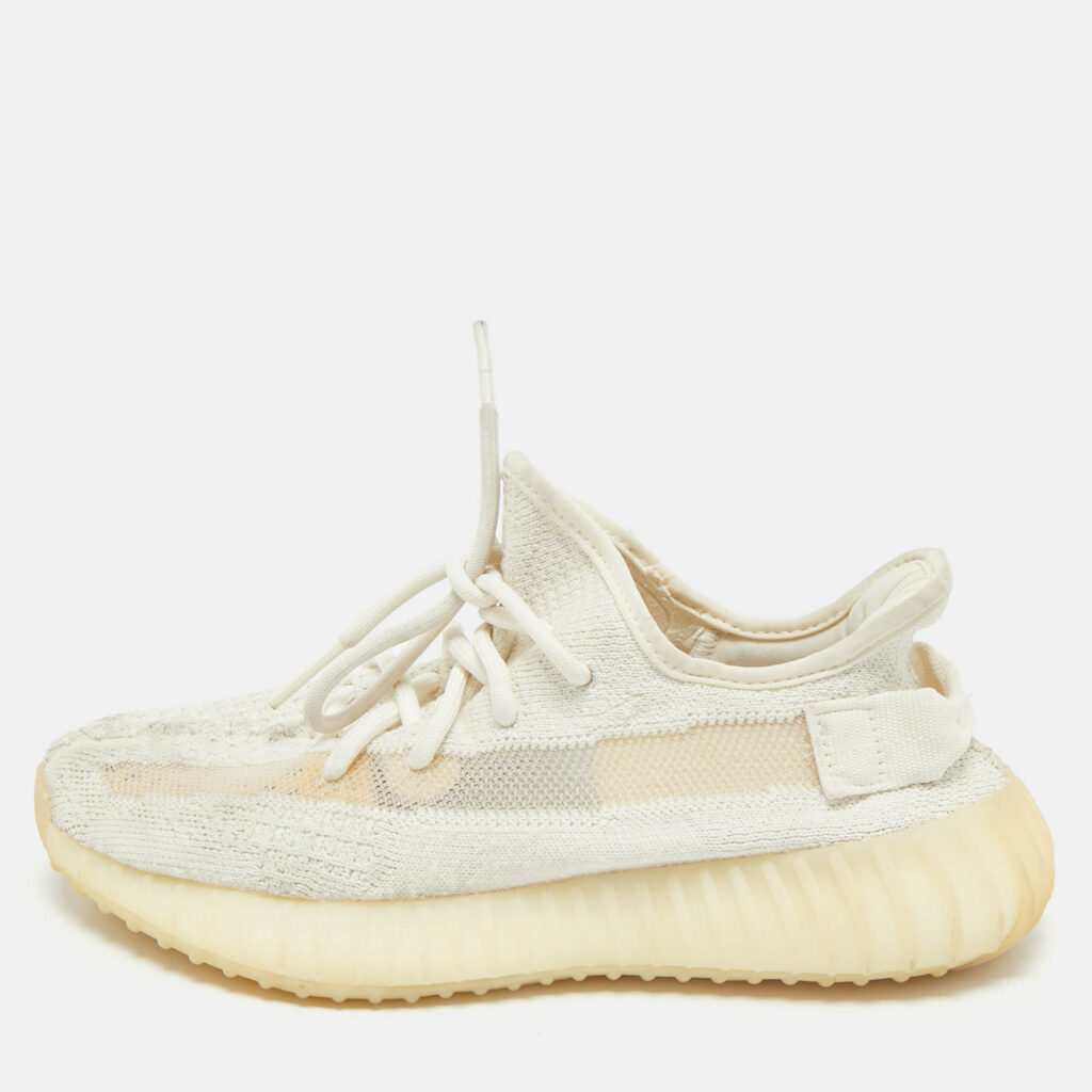 Yeezy x Adidas Cream Knit Fabric Boost 350 V2 Sneakers Size 38 Yeezy x Adidas Cream Knit Fabric Boost 350 V2 Sneakers Size 38
