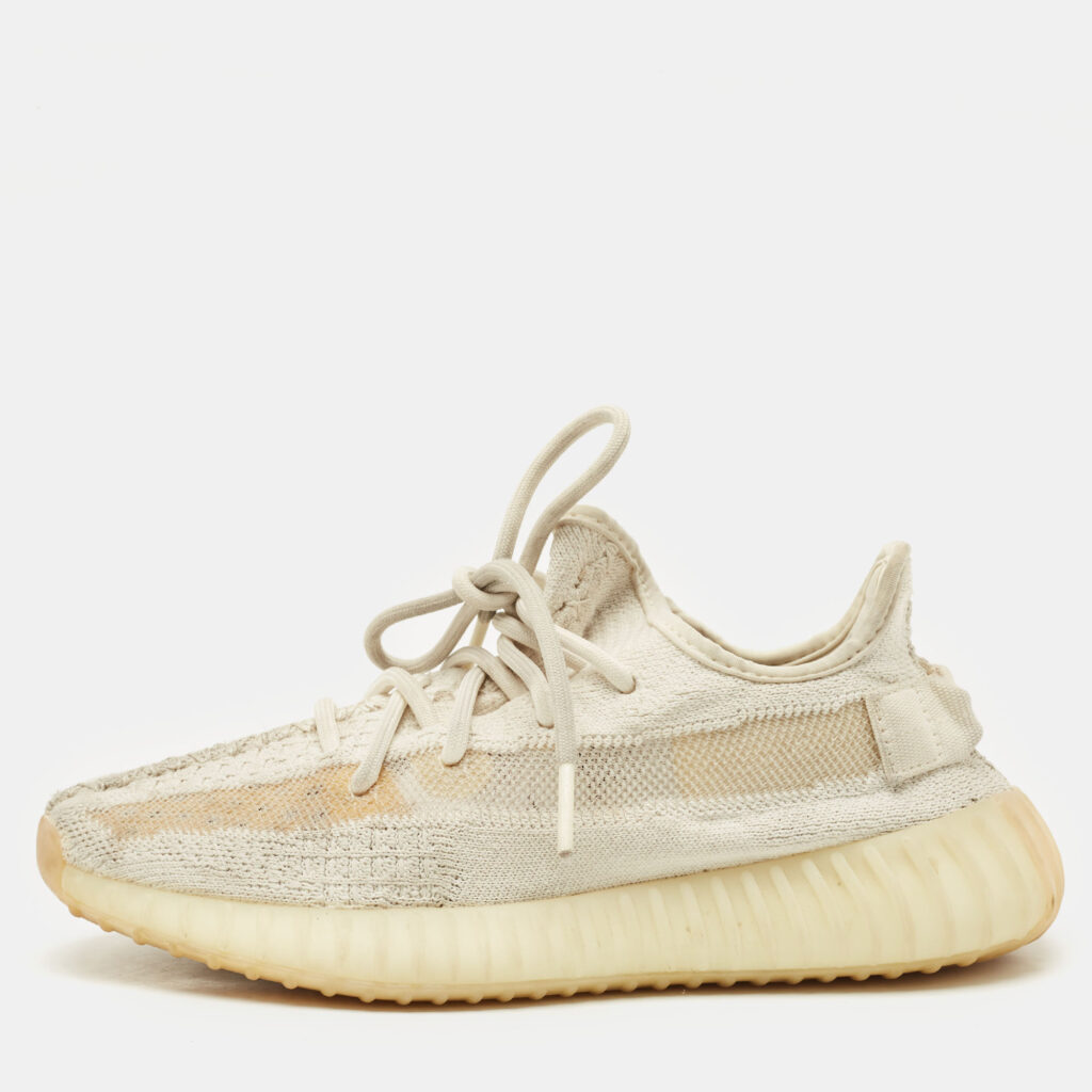 Yeezy x Adidas Cream Knit Fabric Boost 350 V2 Synth Non Reflective Sneakers Size 38 Yeezy x Adidas Cream Knit Fabric Boost 350 V2 Synth Non Reflective Sneakers Size 38