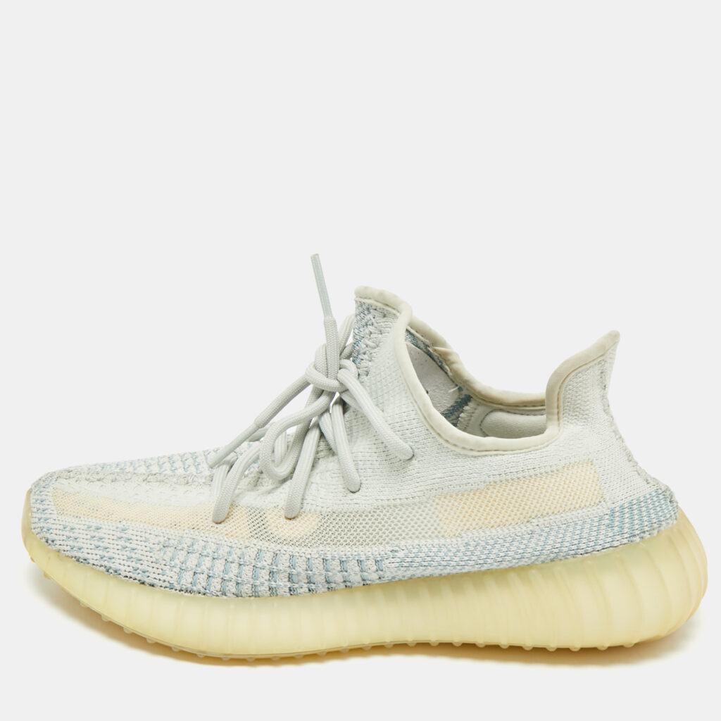 Yeezy x Adidas Blue/White Knit Fabric Boost 350 V2 Cloud White (Non-Reflective) Sneakers 40 Yeezy x Adidas Blue/White Knit Fabric Boost 350 V2 Cloud White (Non-Reflective) Sneakers 40