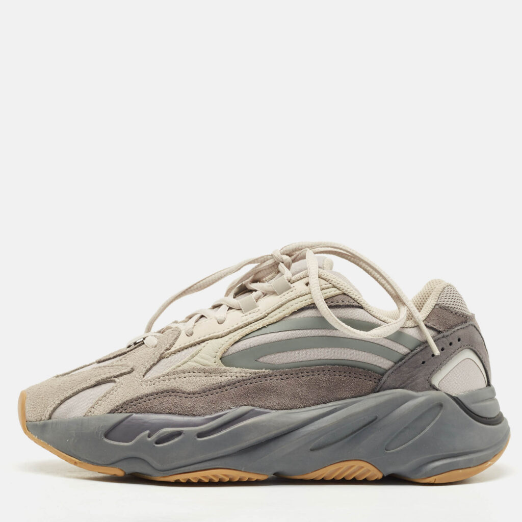 Yeezy x Adidas Grey Suede and Canvas Boost 700 V2 Tephra Sneakers Size 38 Yeezy x Adidas Grey Suede and Canvas Boost 700 V2 Tephra Sneakers Size 38