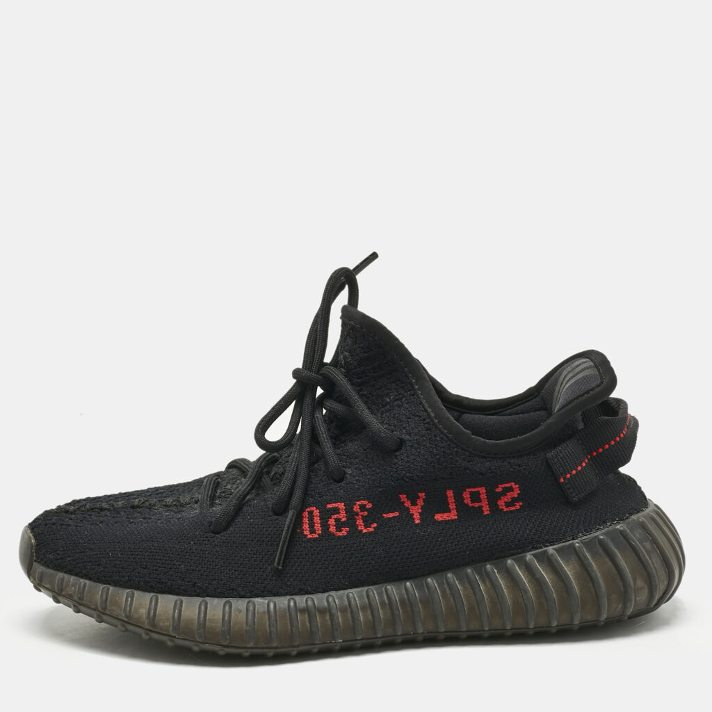 Yeezy x Adidas Black Knit Fabric Boost 350 V2 Bred Sneakers Size 40 2/3 Yeezy x Adidas Black Knit Fabric Boost 350 V2 Bred Sneakers Size 40 2/3