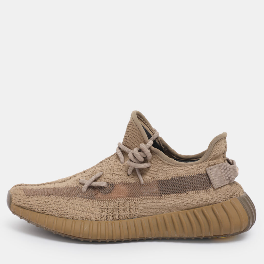 Yeezy x Adidas Brown Knit Fabric Boost 350 V2 Earth Sneakers Size 40 Yeezy x Adidas Brown Knit Fabric Boost 350 V2 Earth Sneakers Size 40