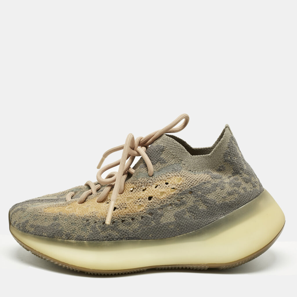Yeezy x Adidas Grey Knit Fabric Boost 380 Mist Low Top Sneakers Size 38.5 Yeezy x Adidas Grey Knit Fabric Boost 380 Mist Low Top Sneakers Size 38.5
