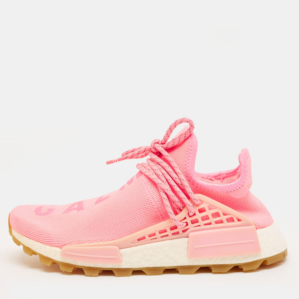 Yeezy x Adidas Pink Fabric NMD Lace Up Sneakers Size 41.5