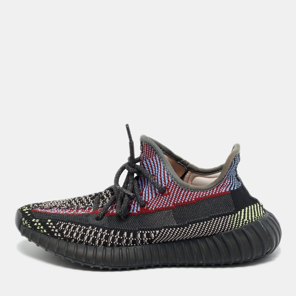 luxury-women-yeezy-x-adidas-used-shoes-p1246023-001-1.jpg Yeezy x Adidas Boost 350 V2 Yecheil (Non-Reflective) Size 39 1/3 Multicolor Knit Fabric Low Top Sneakers
