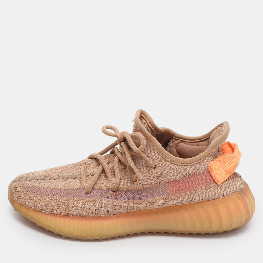 Yeezy x Adidas Boost 350 V2 Clay Size 36.5 Brown Knit Fabric Low Top Sneakers Yeezy x Adidas Boost 350 V2 Clay Size 36.5 Brown Knit Fabric Low Top Sneakers