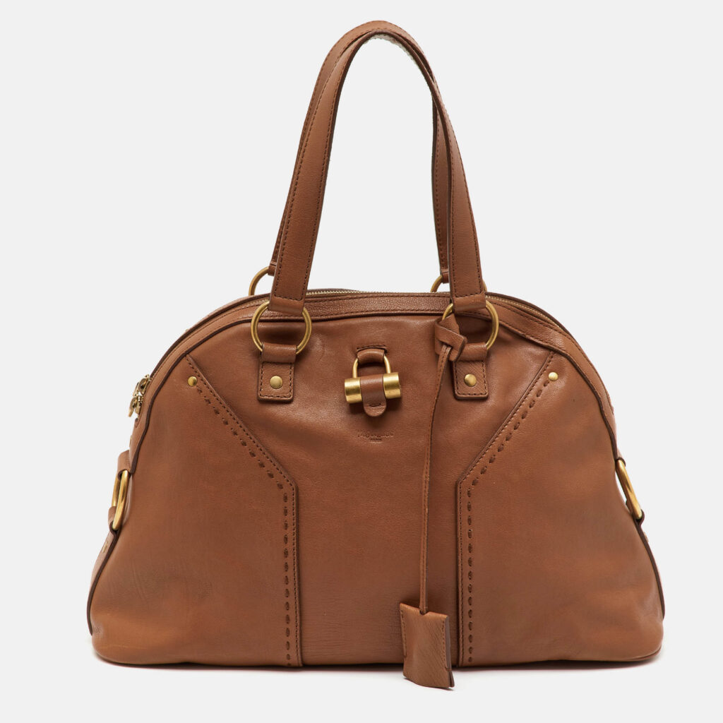 Yves Saint Laurent Brown Leather Large Muse Bag Yves Saint Laurent Brown Leather Large Muse Bag