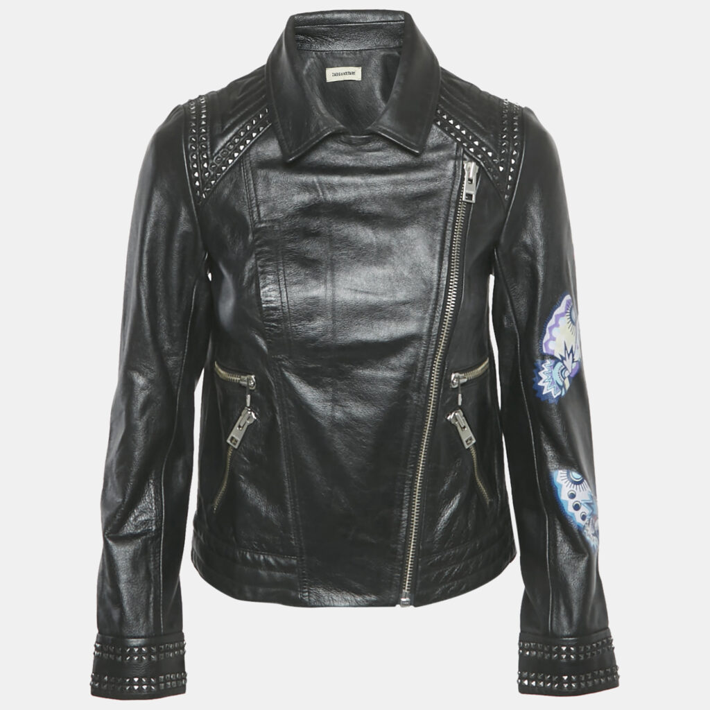 Zadig & Voltaire Black Leather Kawai Biker Jacket XS Zadig & Voltaire Black Leather Kawai Biker Jacket XS