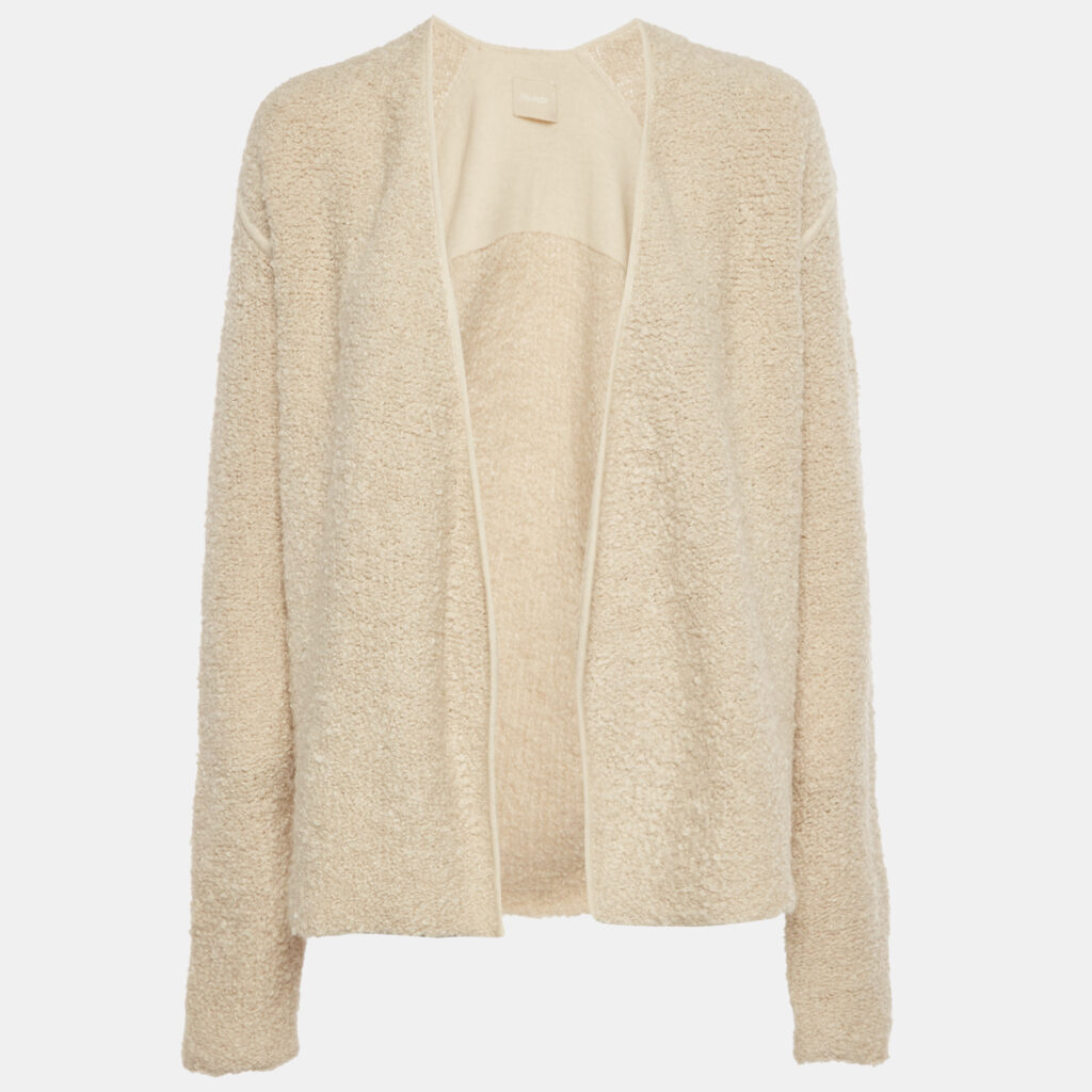 Zadig & Voltaire Cream Boucle Open Front Daphnee Cardigan XS Zadig & Voltaire Cream Boucle Open Front Daphnee Cardigan XS