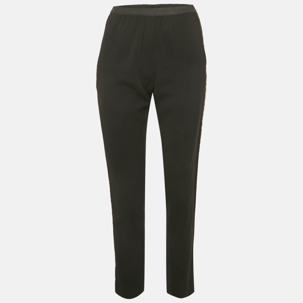 Zadig & Voltaire Black Crepe Paule Band Trousers M Zadig & Voltaire Black Crepe Paule Band Trousers M