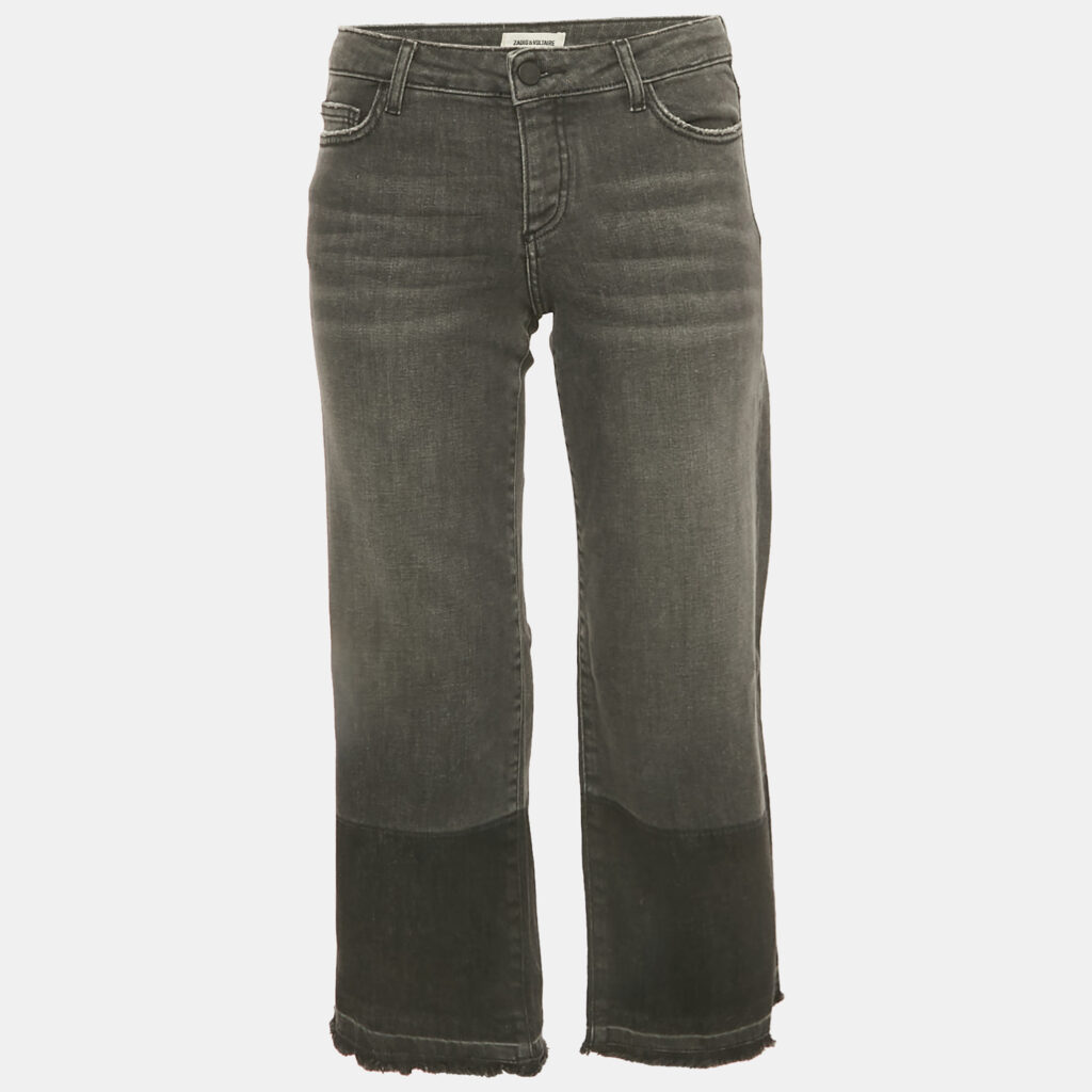 Zadig & Voltaire Grey Washed Denim Bay Gris Jeans M/Waist 28" Zadig & Voltaire Grey Washed Denim Bay Gris Jeans M/Waist 28"